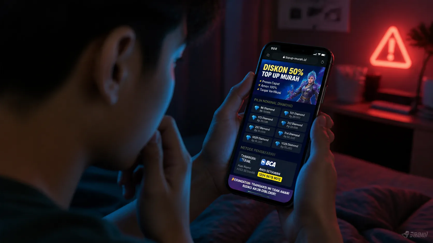 Ciri-ciri Situs Top Up Penipuan: 9 Tanda dan Cara Cek